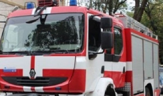 Хладилен камион се запали на околовръстното на Търговище 