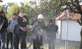 Демонстративно занятие по гасене на пожар и евакуация на граждани  бе проведено в гр. Антоново
